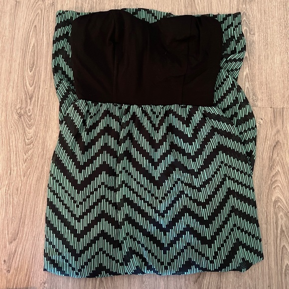 Teal and black Flowy dress - Picture 1 of 2